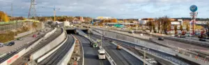 LED tunnel lighting E4 Förbifart Stockholm