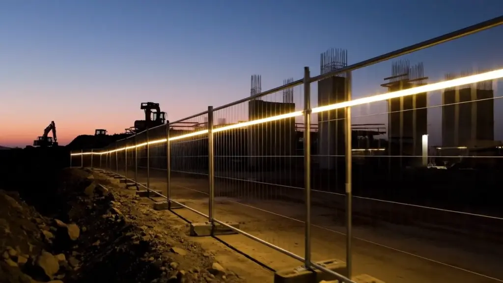 LED-strip construction site